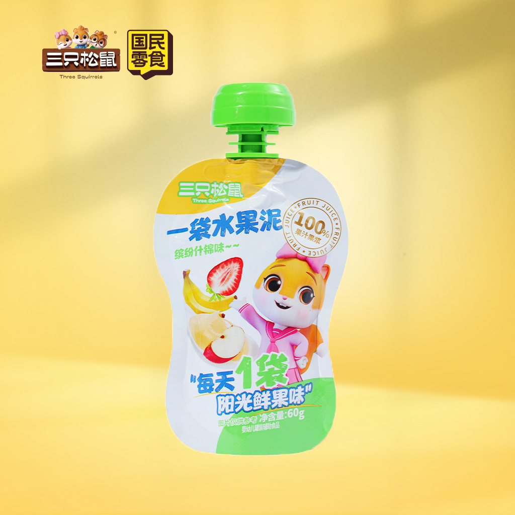 一袋水果泥什锦味60g