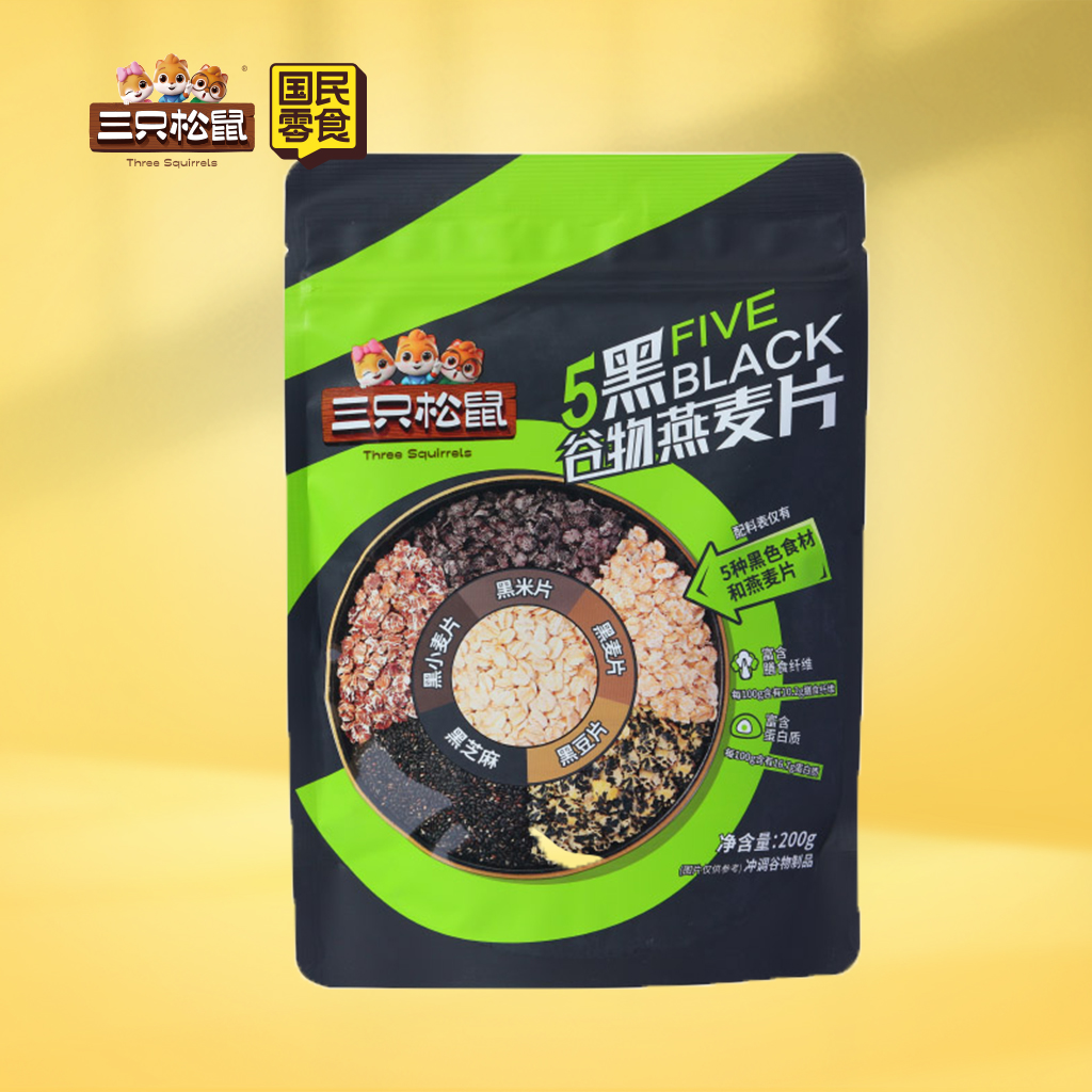 轻食_5黑谷物燕麦片200g