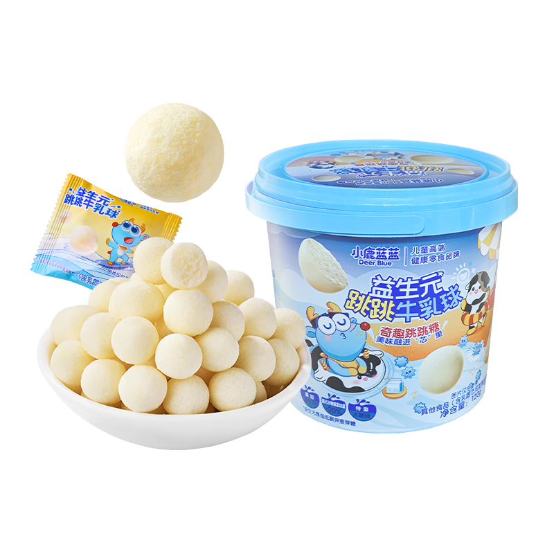 小鹿蓝蓝-益生元跳跳牛乳球120g