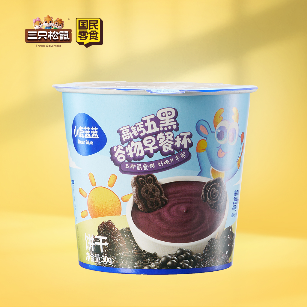 小鹿蓝蓝-高钙五黑谷物早餐杯30g