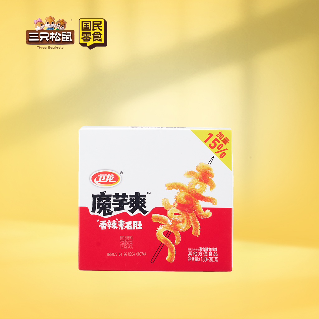 卫龙魔芋爽香辣味180g盒装(零食通用加量15%)