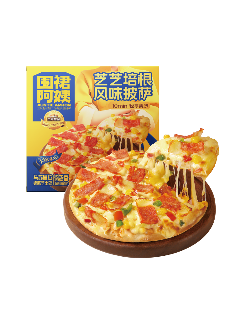 围裙阿姨_披萨/芝士培根风味/200g