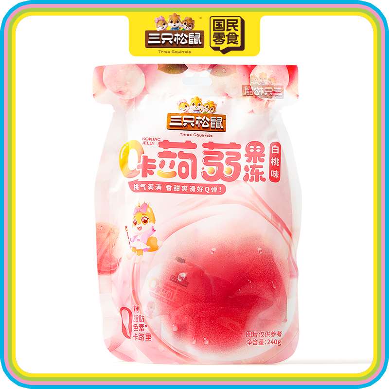 0卡蒟蒻果冻白桃味240g