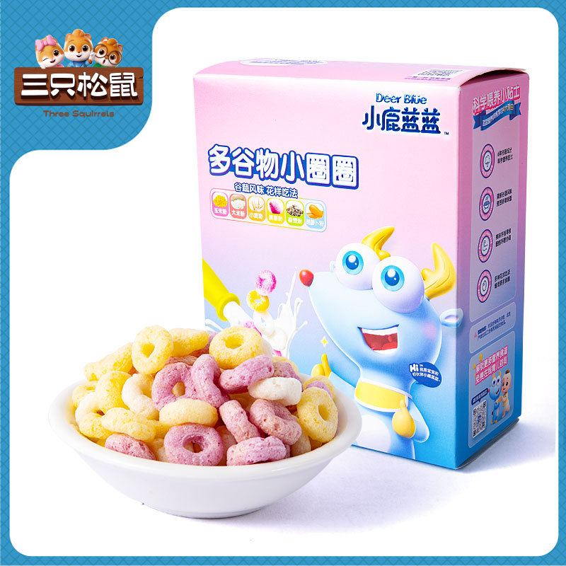 小鹿蓝蓝-多谷物小圈圈66g