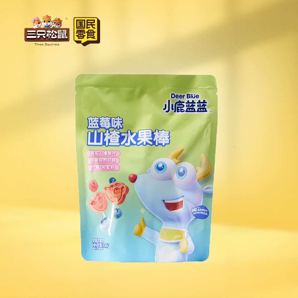 小鹿蓝蓝-山楂水果棒蓝莓味106g