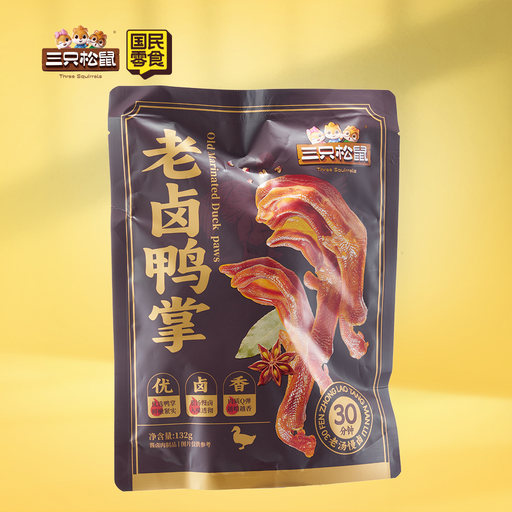 社区零食_老卤鸭掌/卤香味/132g