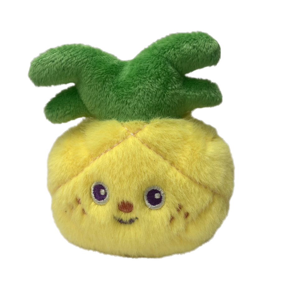 毛绒食玩菠萝_菠学多才