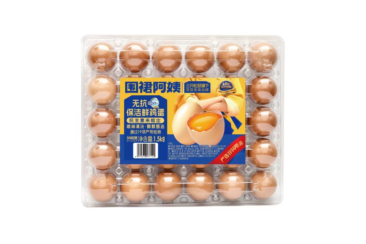 无抗保洁谷物鲜鸡蛋30枚1.5kg