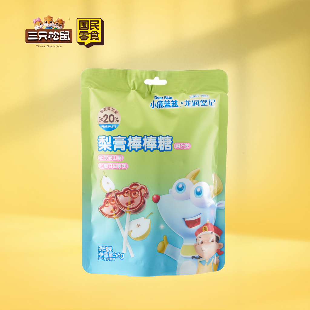小鹿蓝蓝-棒棒糖梨汁味56g