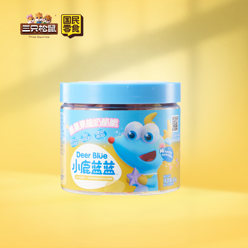 小鹿蓝蓝-星星果蔬奶酪脆65g