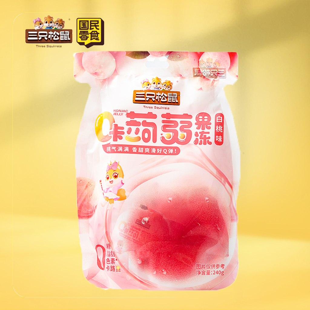 0卡蒟蒻果冻白桃味240g