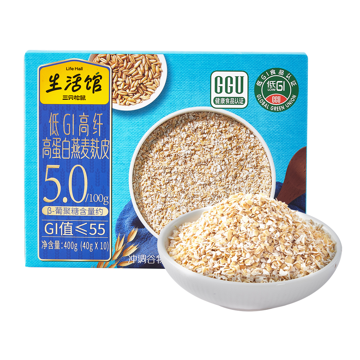 低GI高纤高蛋白燕麦麸皮400g