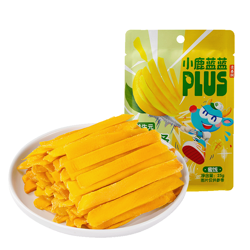 小鹿蓝蓝-益生元芒果条原味25g