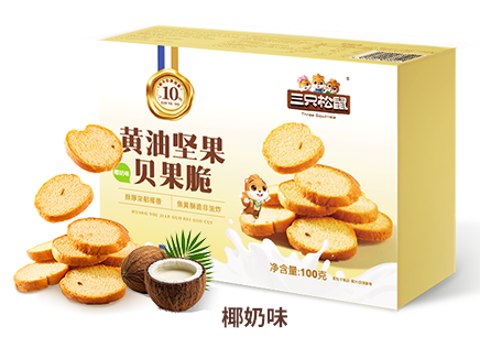 坚果黄油贝果脆/椰奶味/100g