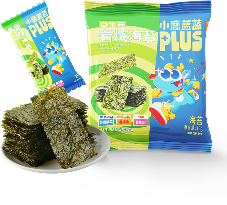 小鹿蓝蓝-益生元岩烧海苔原味16g