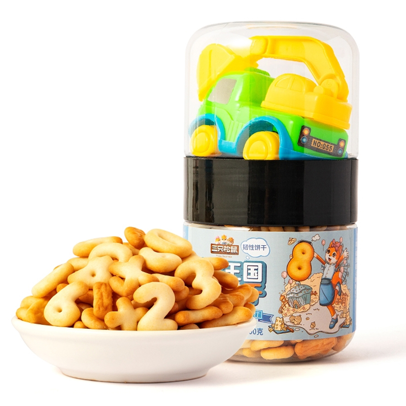 数字王国牛乳饼干100g
