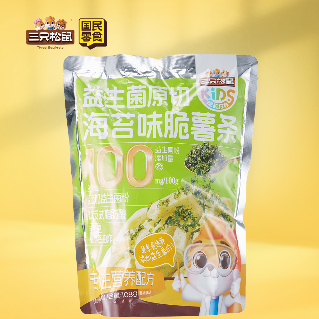 益生菌原切薯条海苔味108g