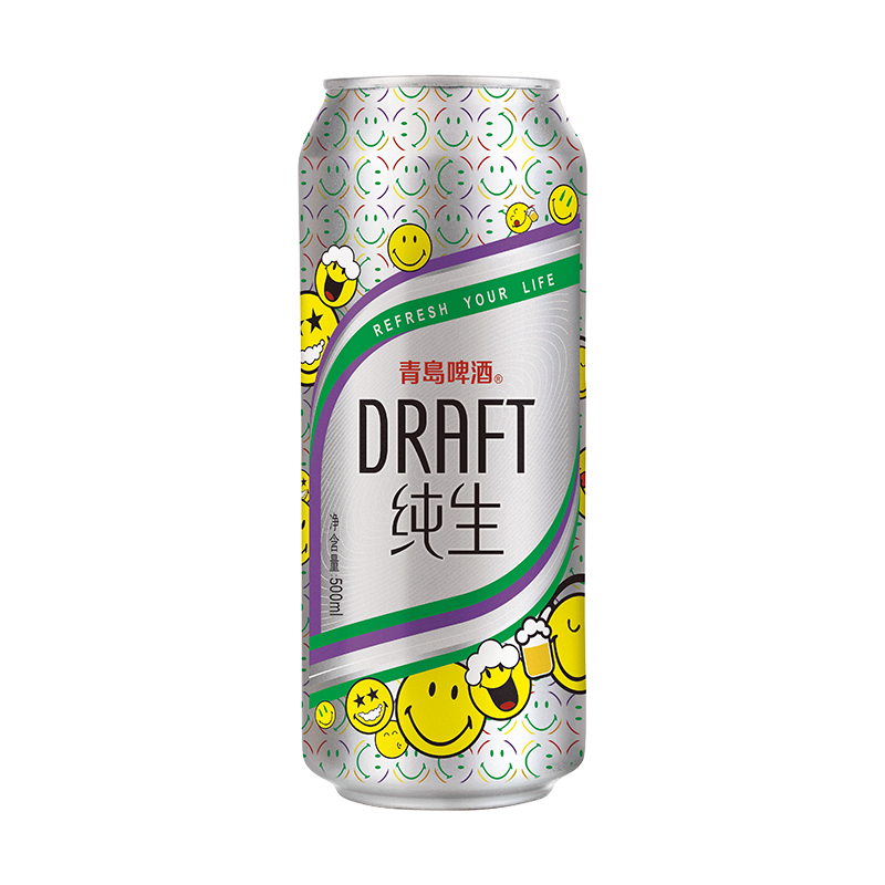 青岛纯生啤酒500ml