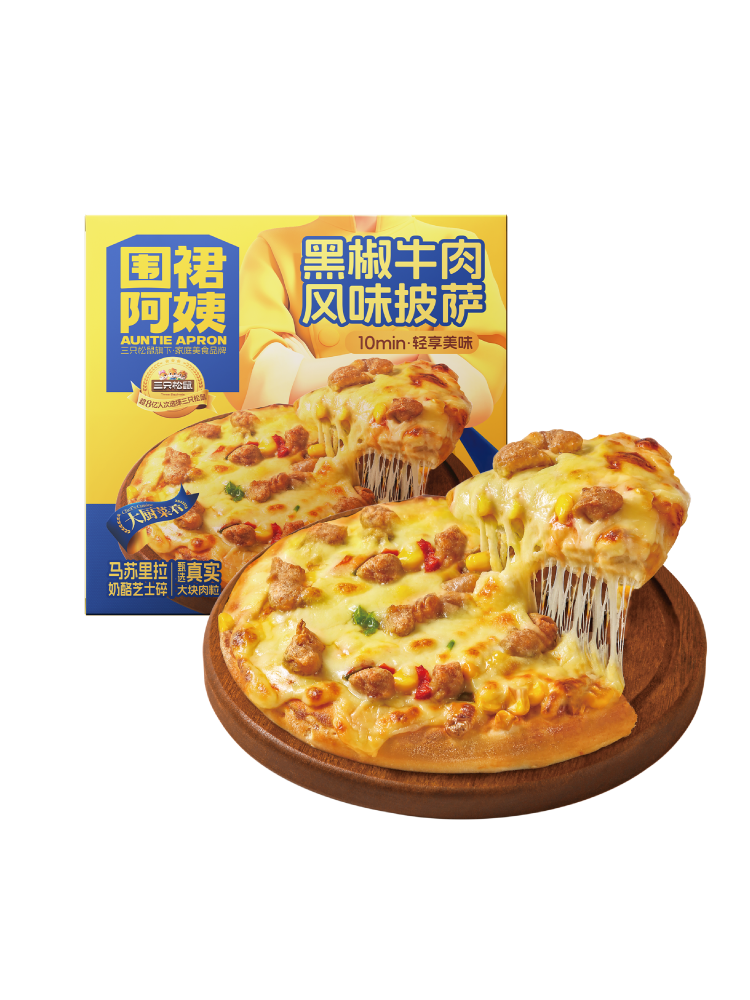 围裙阿姨_披萨/黑椒牛肉风味/200g