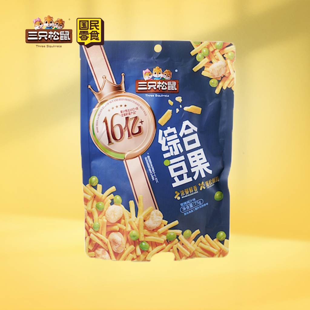 金牌系列_综合豆果/炭烤鸡汁味/75g
