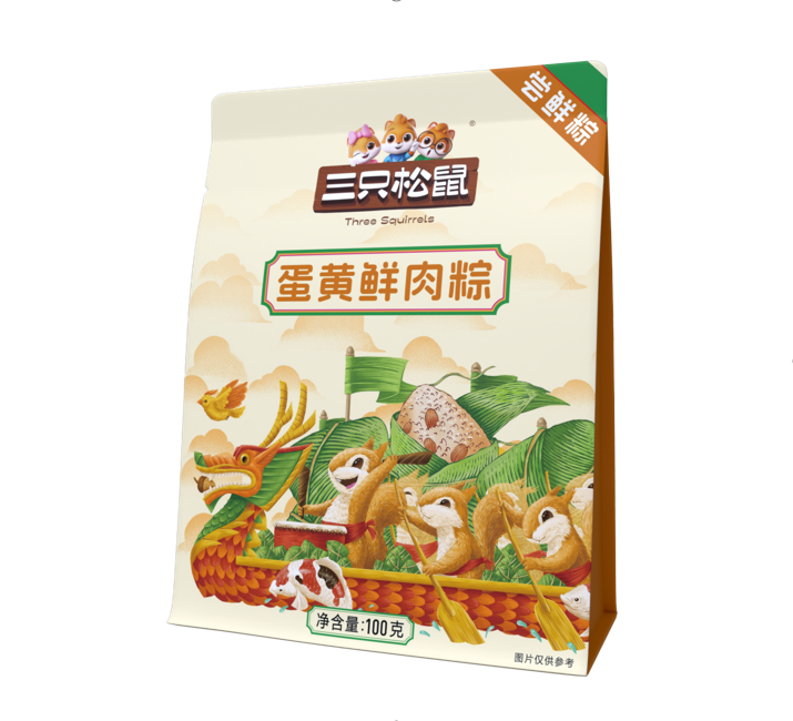 尝鲜装蛋黄鲜肉粽100g