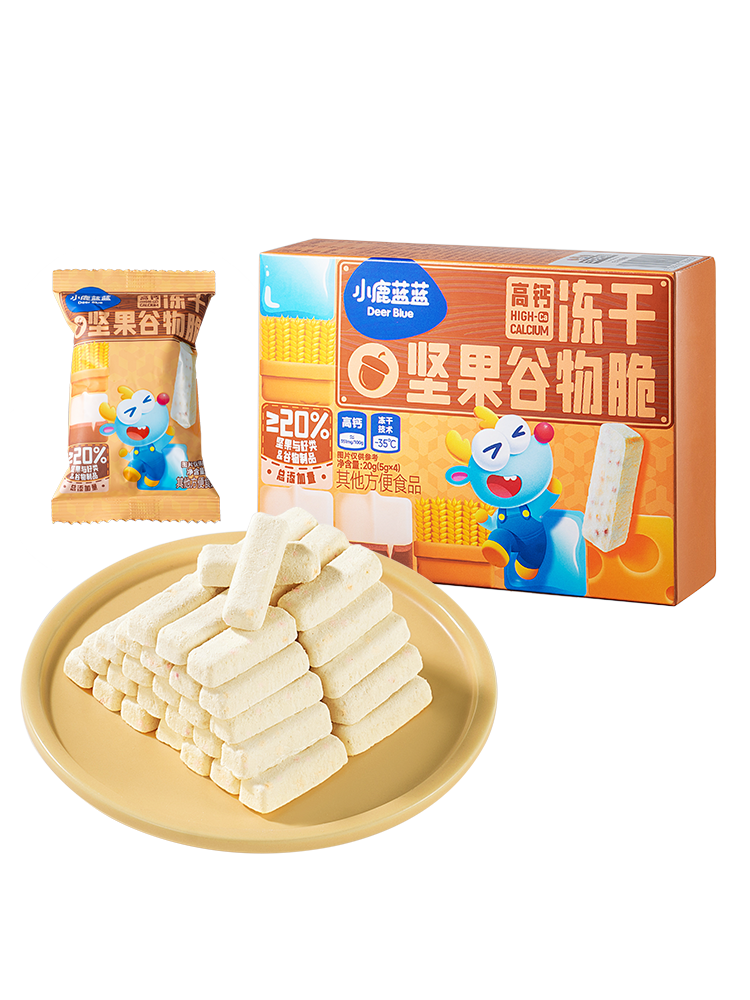 小鹿蓝蓝-高钙冻干坚果谷物脆20g