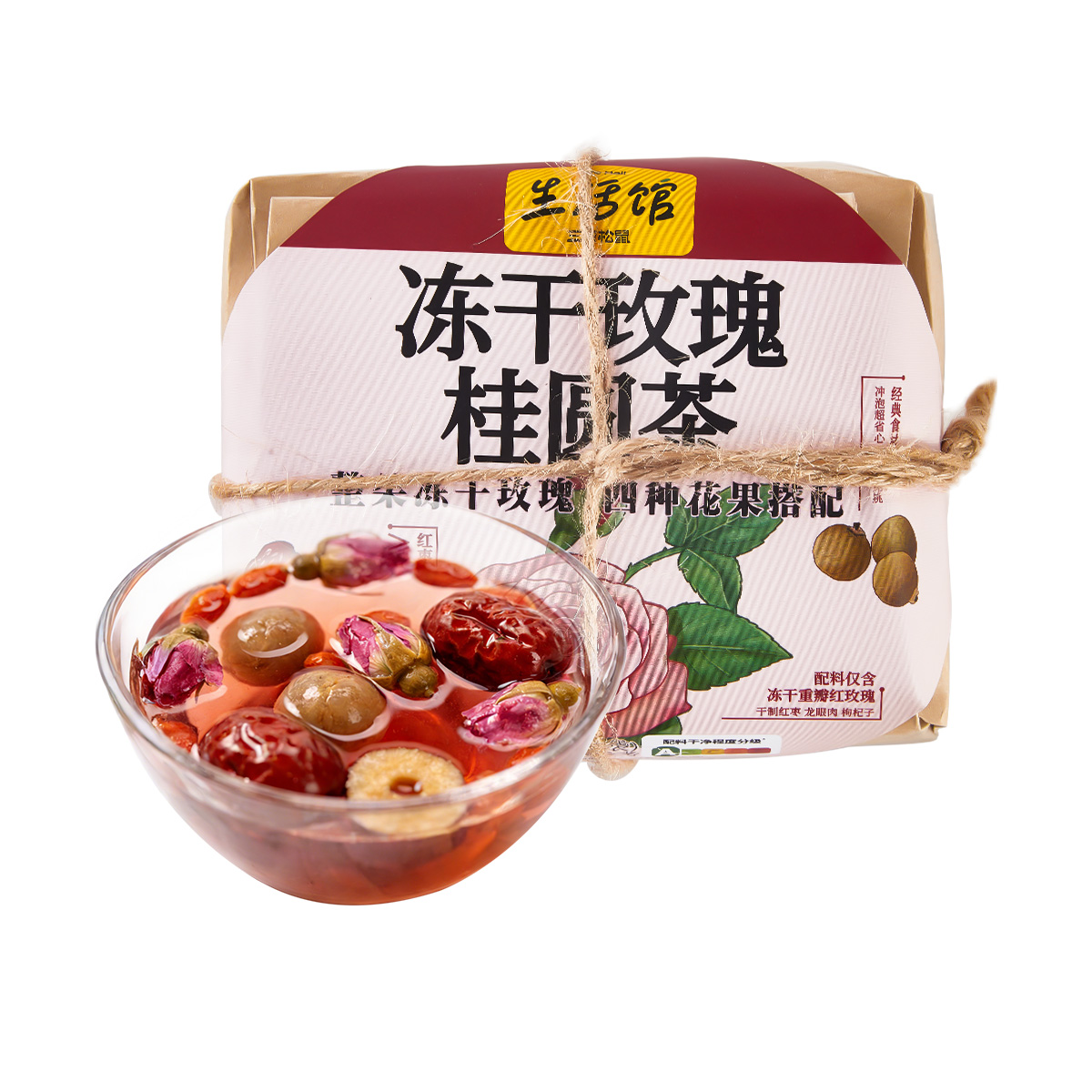 冻干玫瑰桂圆茶60g