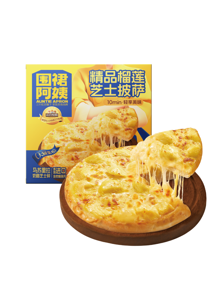 围裙阿姨_披萨/精品榴莲芝士/180g