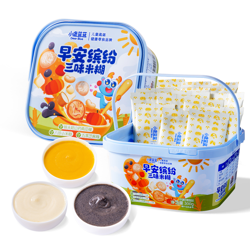 小鹿蓝蓝-早安缤纷三味米糊300g