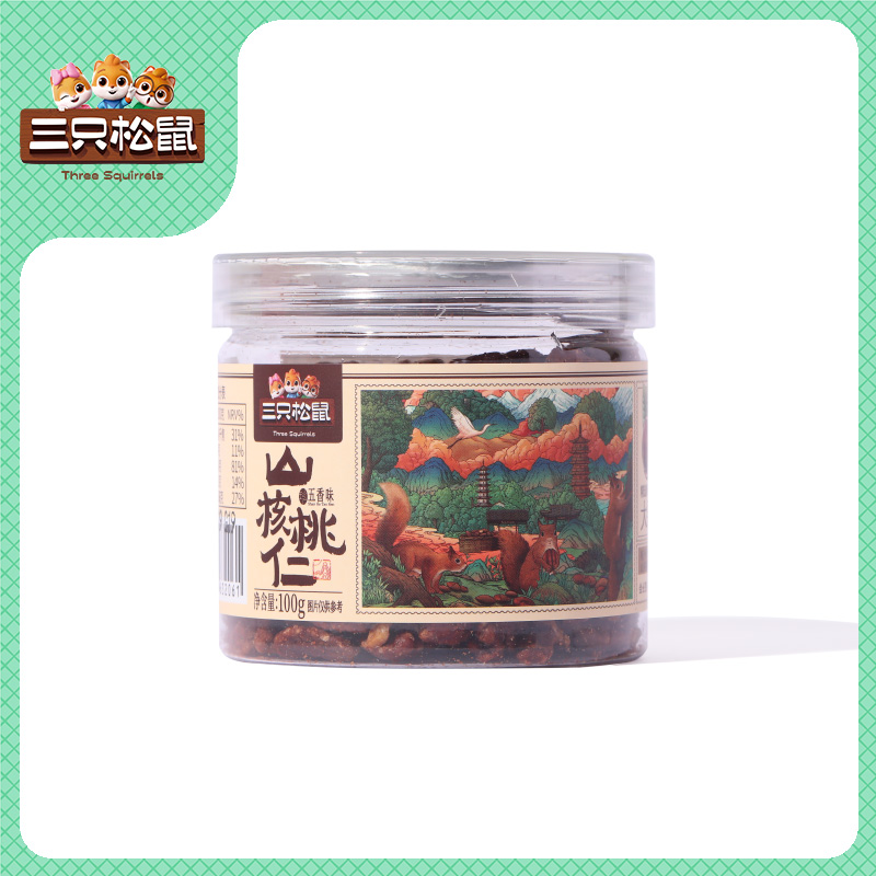 罐装山核桃仁五香味100g