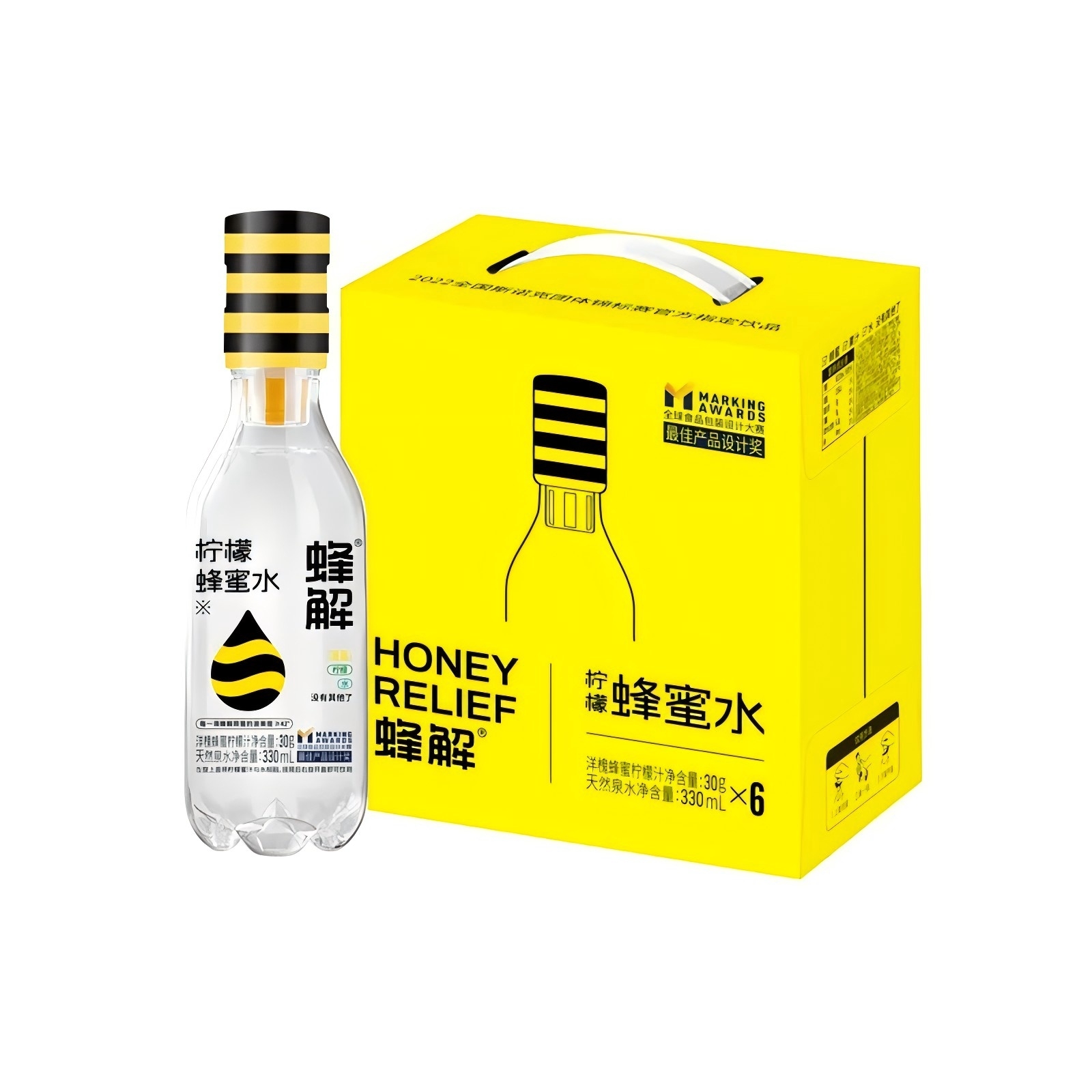 桃柚茉莉蜂蜜水360g单瓶装