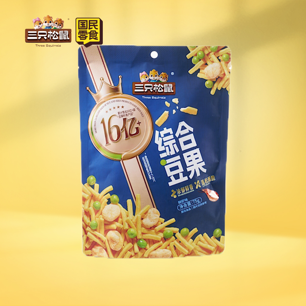 金牌系列_综合豆果/鲜虾味/75g