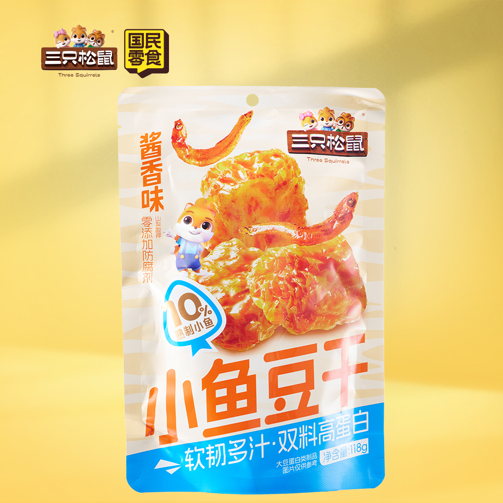 社区零食_小鱼豆干/酱香味/118g