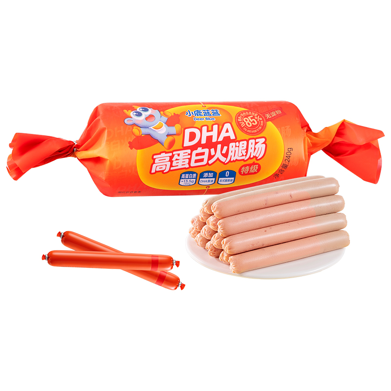 小鹿蓝蓝DHA高蛋白火腿肠240g