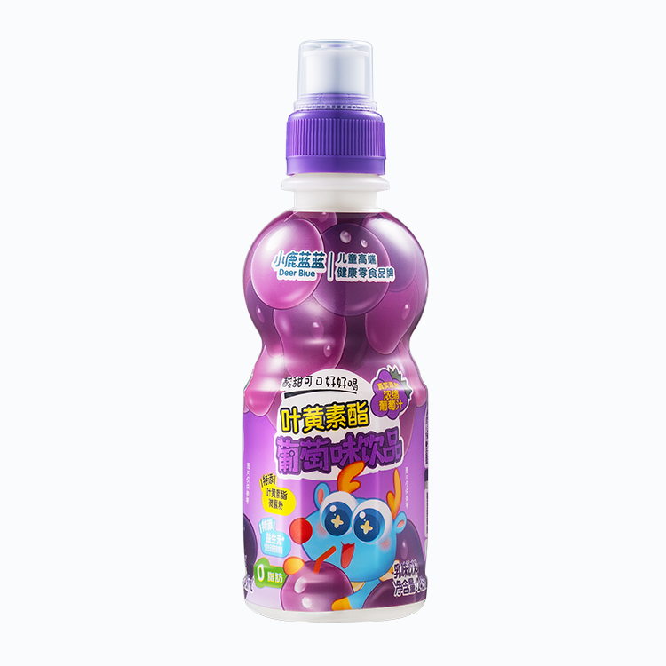 小鹿蓝蓝-叶黄素酯乳味饮品葡萄味245ml