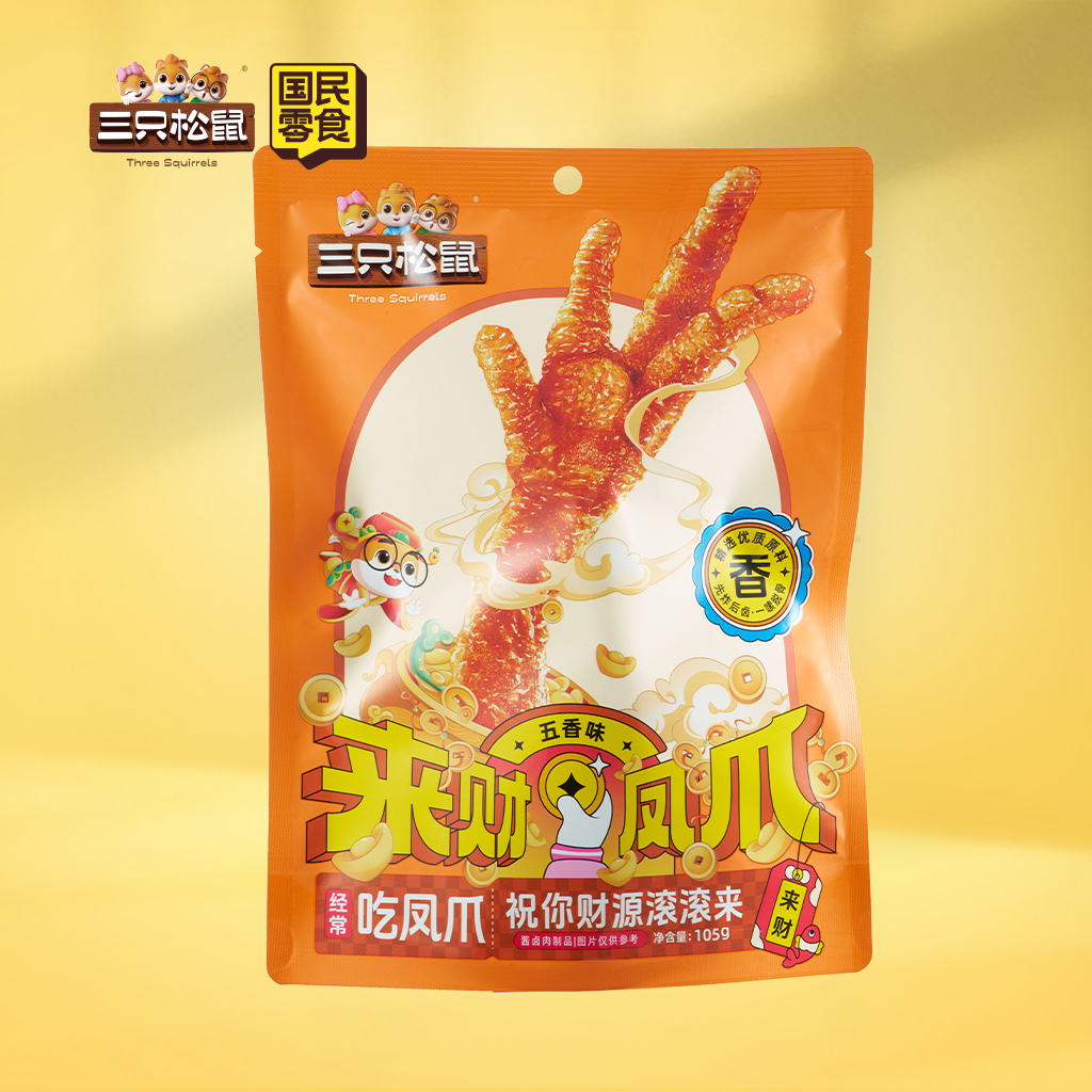 来财虎皮凤爪五香味105g