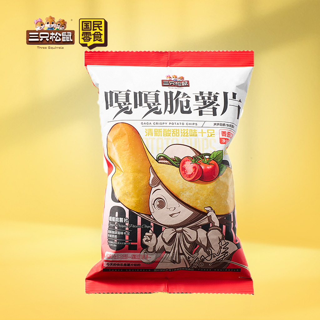 嘎嘎脆薯片番茄味40g