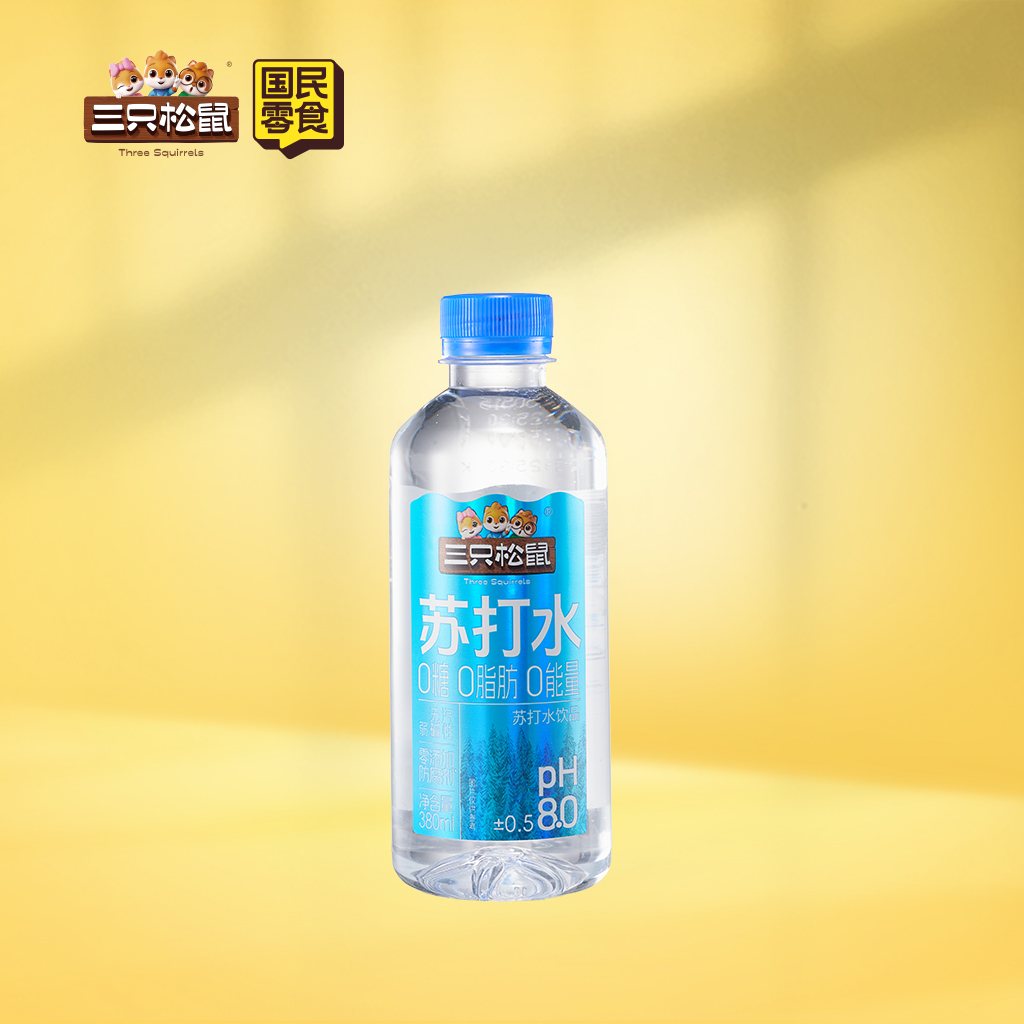 三只松鼠苏打水原味380ml