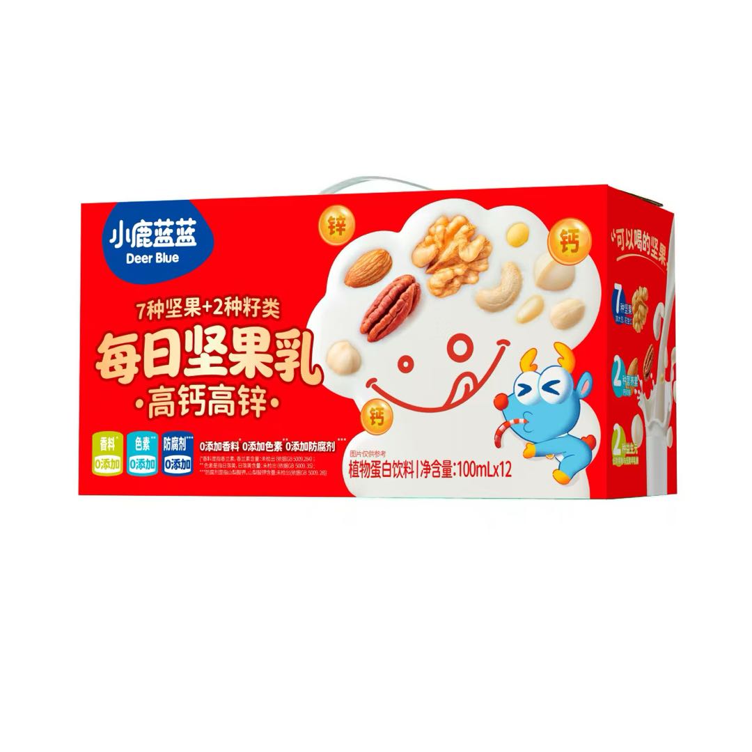 小鹿蓝蓝-每日坚果乳100ml*12新年装