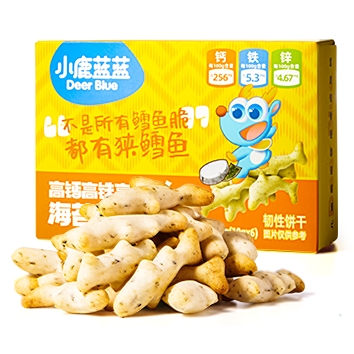 小鹿蓝蓝海苔鳕鱼脆原味60g