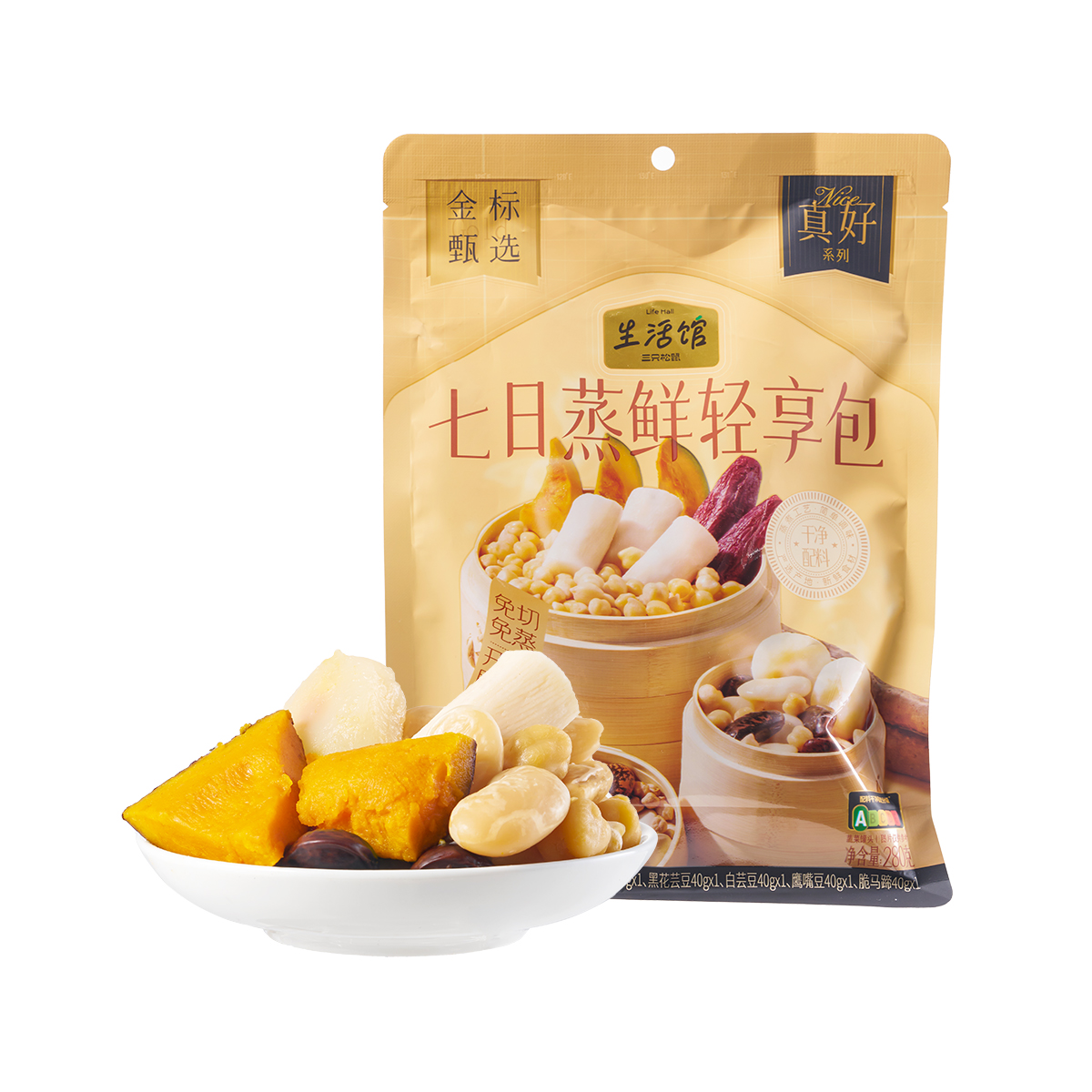 七日蒸鲜轻享包280g