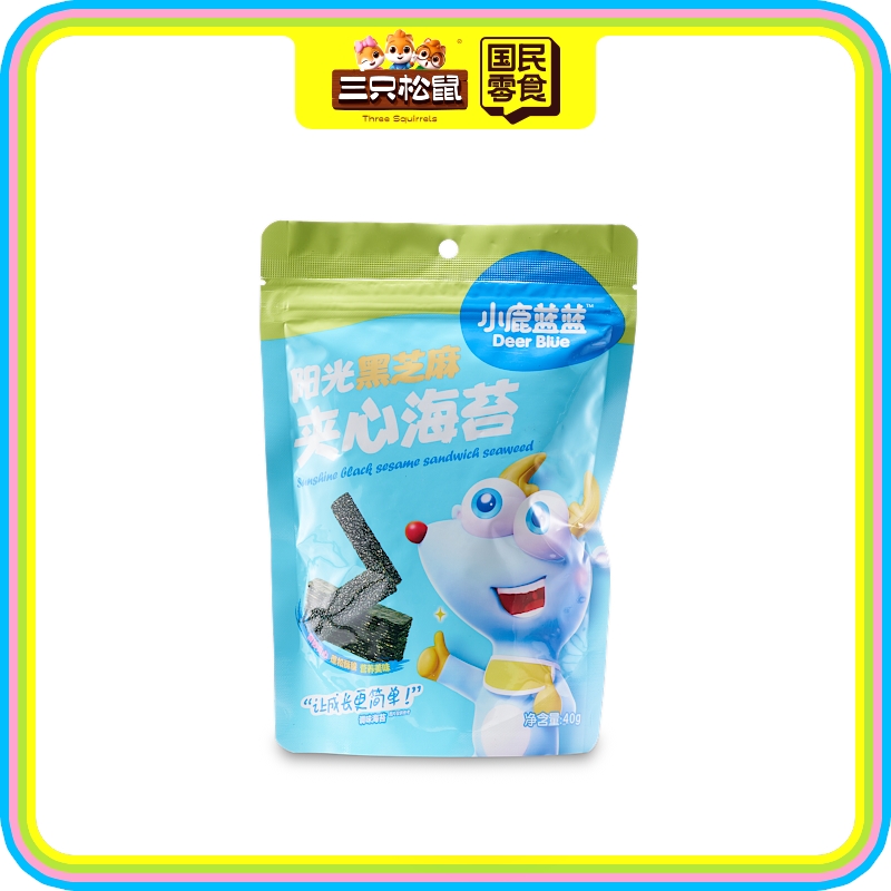 小鹿蓝蓝-黑芝麻夹心海苔40g