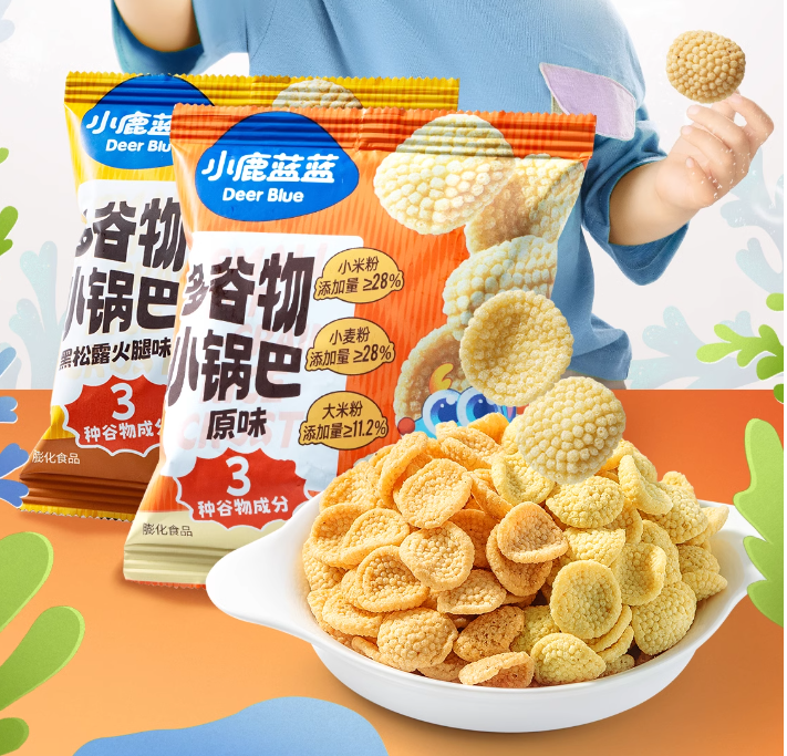 小鹿蓝蓝-多谷物小锅巴黑松露火腿味20g