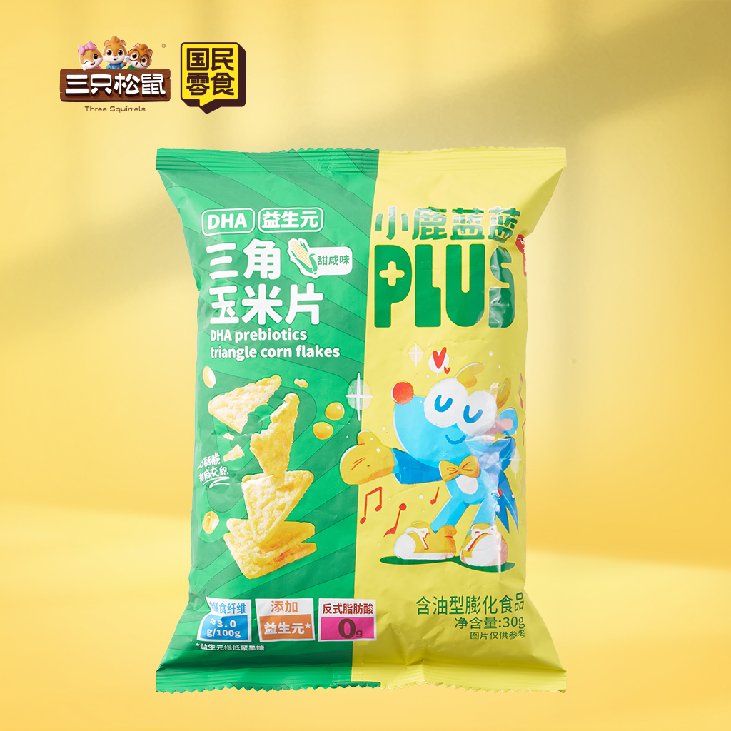 小鹿蓝蓝-DHA益生元三角玉米片甜咸味30g