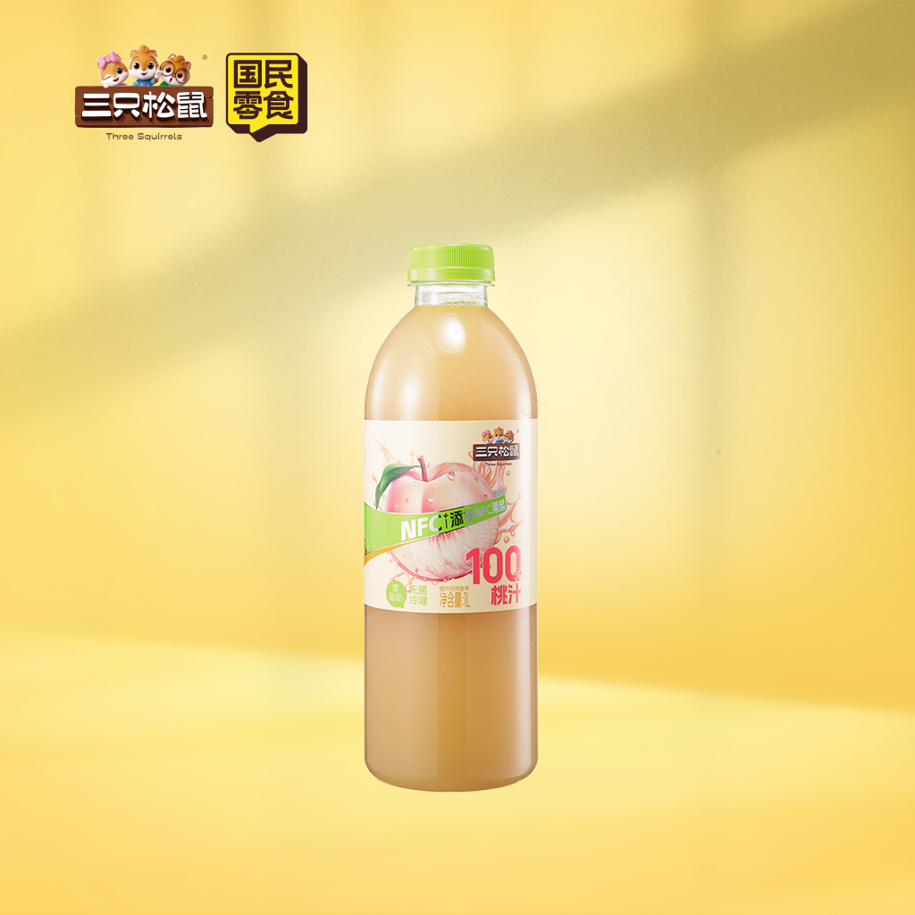 三只松鼠100%桃汁1L