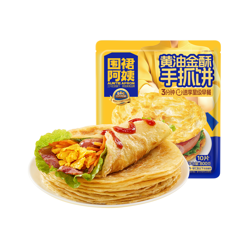 围裙阿姨_甄选黄油手抓饼/++/800g