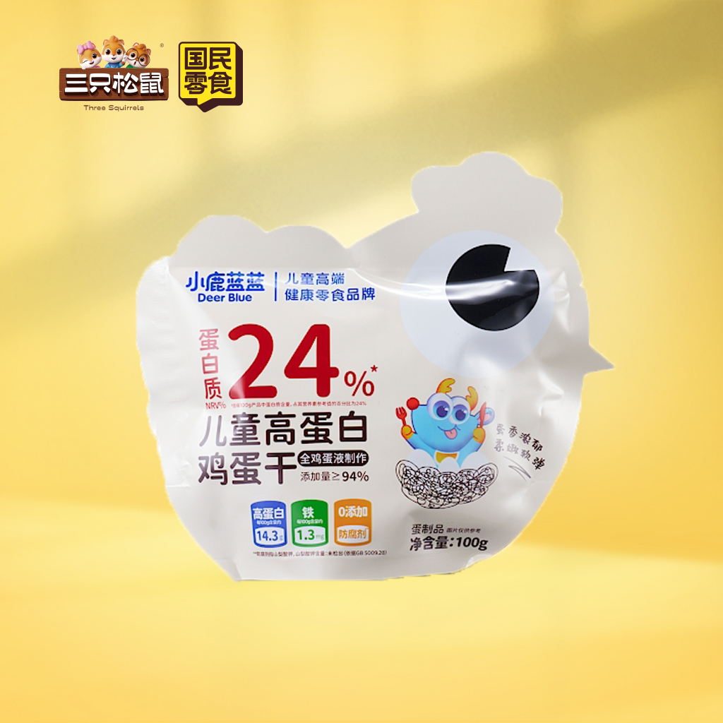 小鹿蓝蓝-儿童高蛋白鸡蛋干原味100g