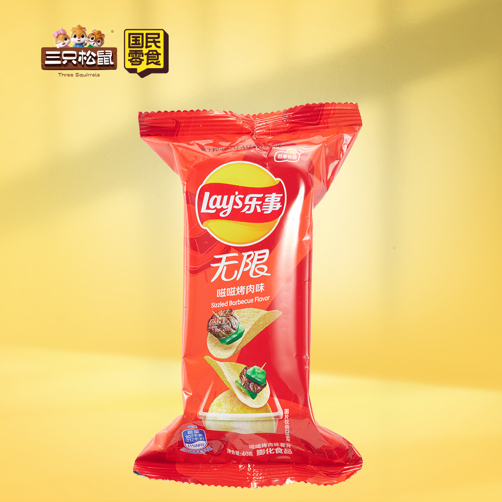 乐事无限薯片烤肉味盒装40g
