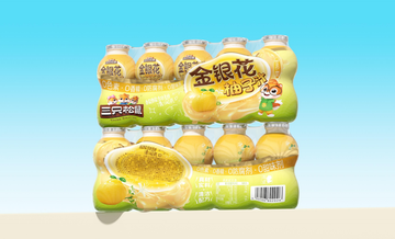 三只松鼠金银花柚子汁125ml*5瓶*1板
