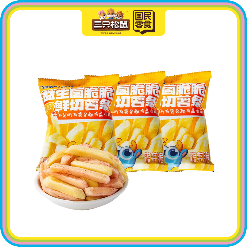 小鹿蓝蓝-益生菌脆脆鲜切薯条原味20g